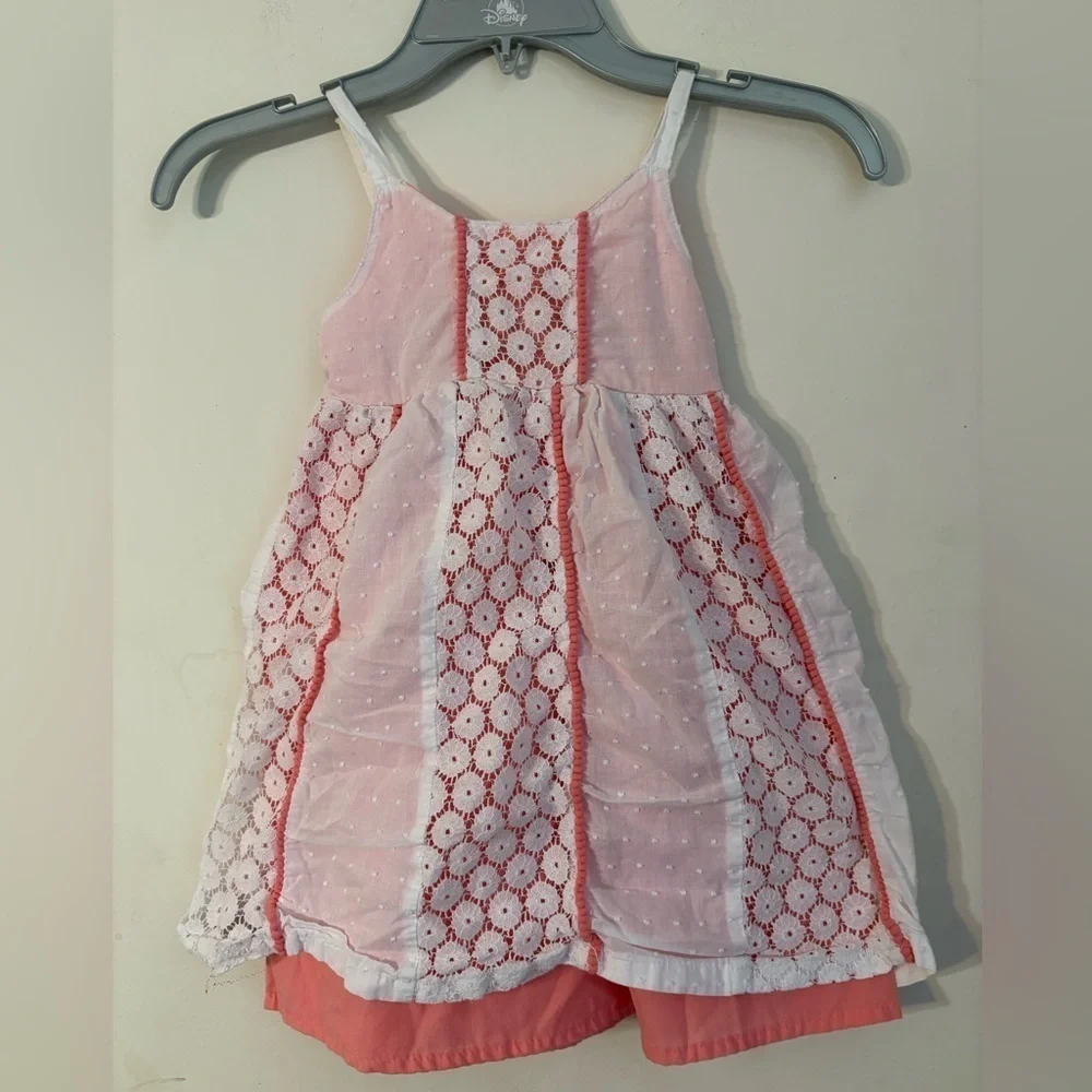 Pink and White Kids Dress